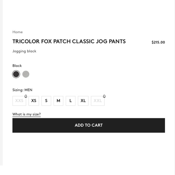 MAISON KITSUNÉ Tricolor Fox Patch Classic Jog Pants XXL PRICE FIRM - Picture 2 of 8